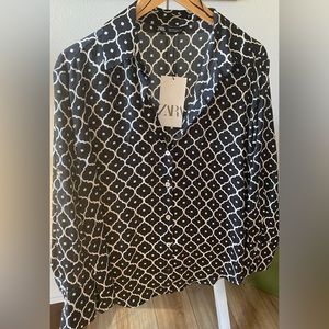 NWT Zara blouse L